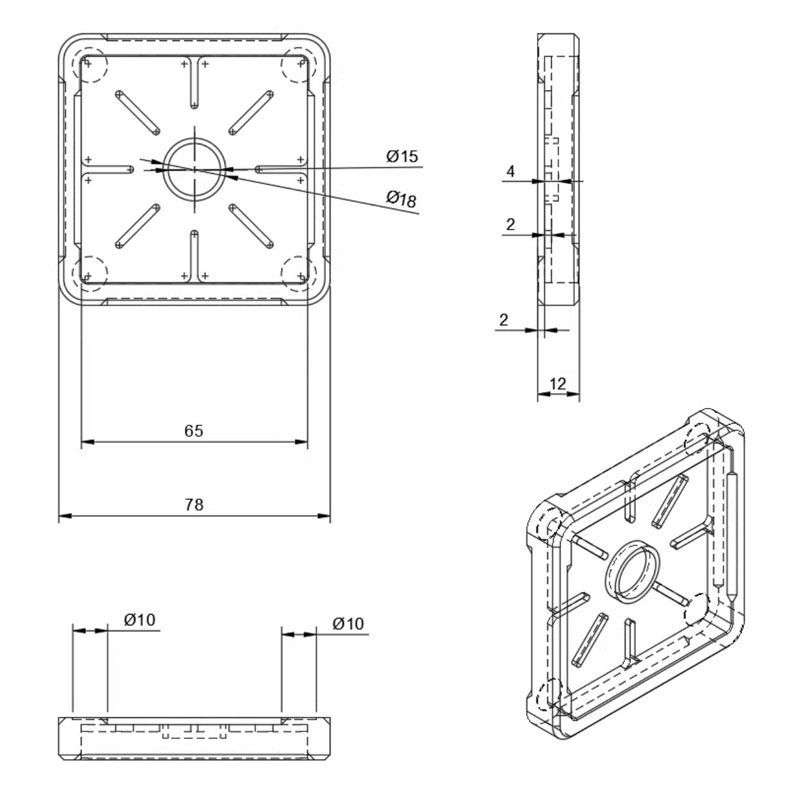 Diy Electronics Cleaner - Aluminiumlegering Soldeerboutpuntreiniger Sponshouder met soldeerafvalbak -