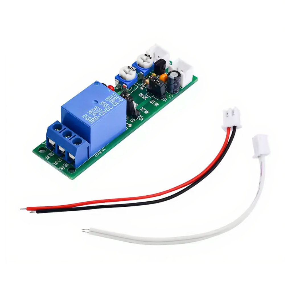 Relay Module 5V - DC-ingang Tijdvertraagingsrelaismodule 5V/12V/24V Instelbaar timingbereik 1