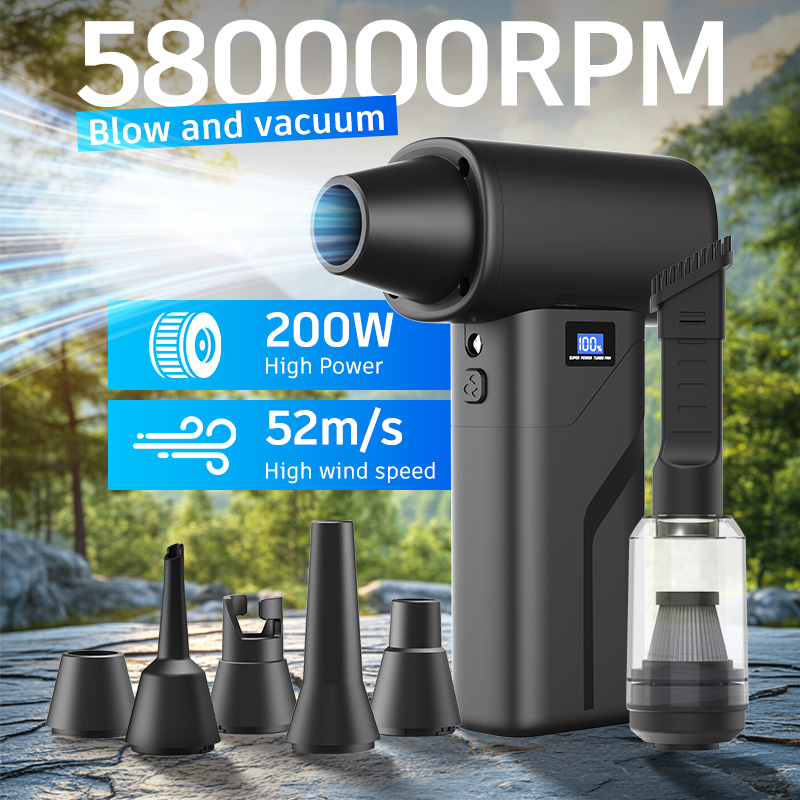 Diy Electronics Cleaner - 580000 RPM turbofan draagbare luchtblazer mini