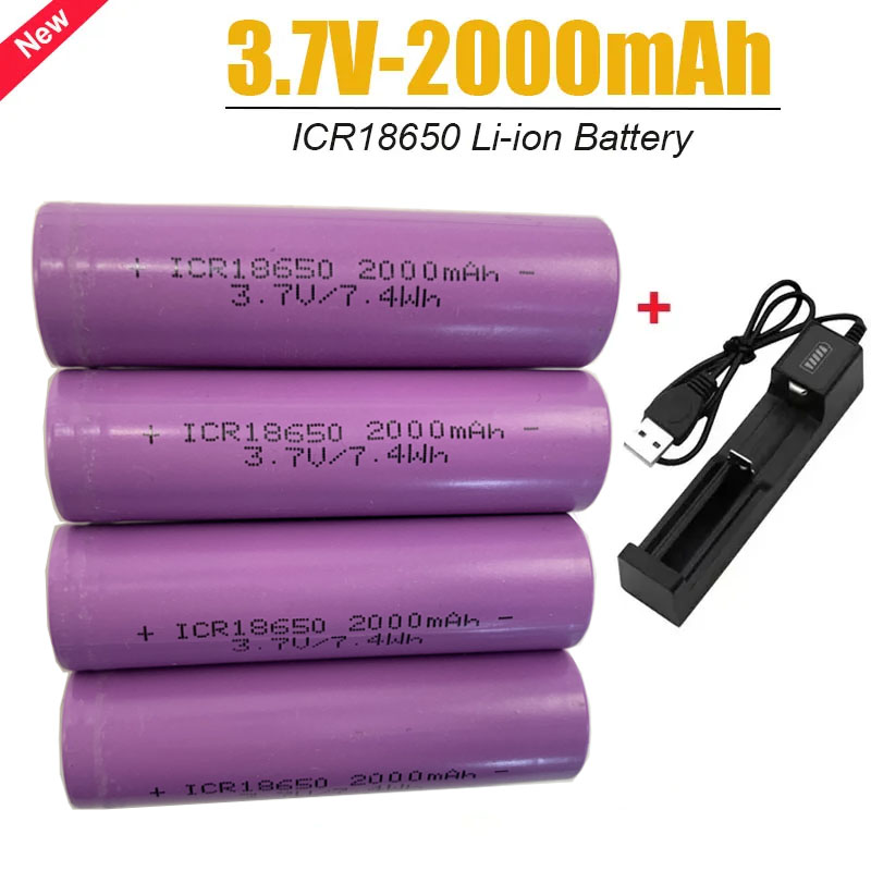 Diy Electronics Cleaner - Nieuwe originele ICR18650 oplaadbare lithium-ionbatterij met