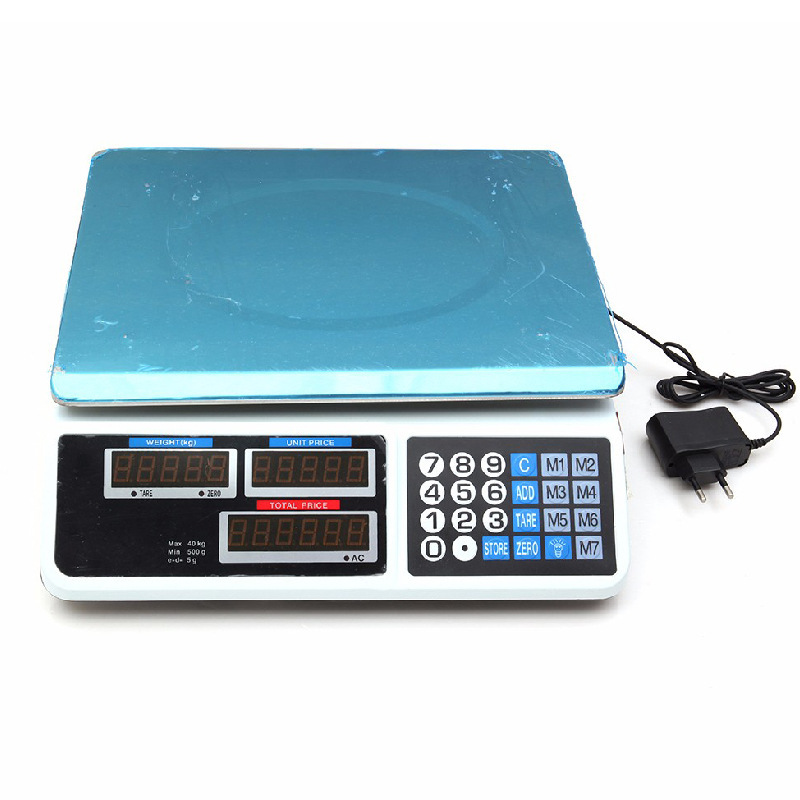 Diy Electronics Stores - Roestvrijstalen elektronische weegschaal 30 kg oplaadbaar