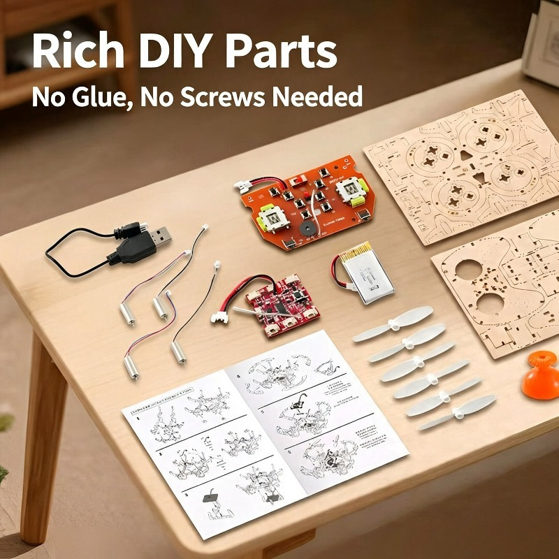 Houten Rc Quadcopters DIY Kit  - Diy From Old Electronics recensie en prijs