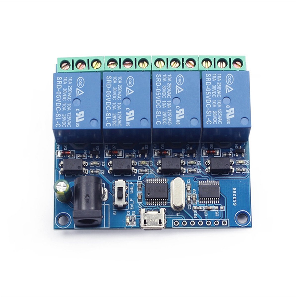 AT42 4-kanaals USB-relaismodul - Relay Module 5V recensie en prijs