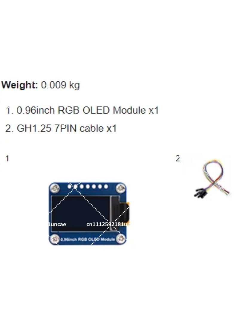 0,96 inch RGB OLED-displaymodu - Oled Display Module recensie en prijs